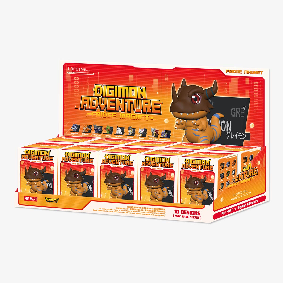 POPMART Digimon Adventure Fridge Magnet Series Figures