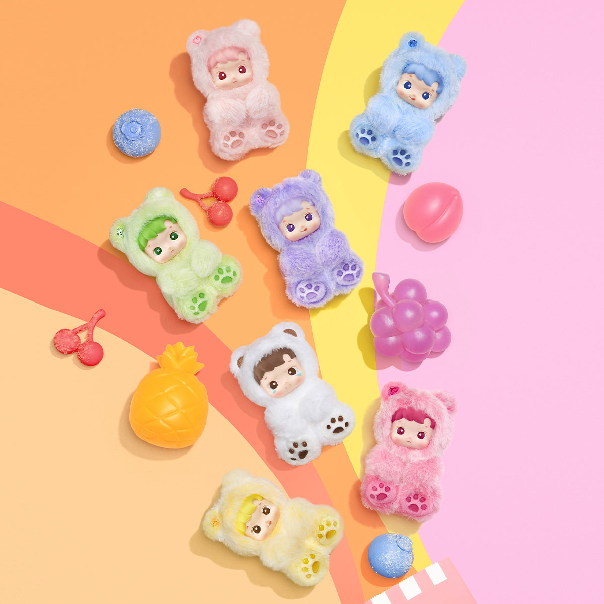 [PREORDER] HACIPUPU Gummy Bear Series-Vinyl Plush Pendant Blind Box
