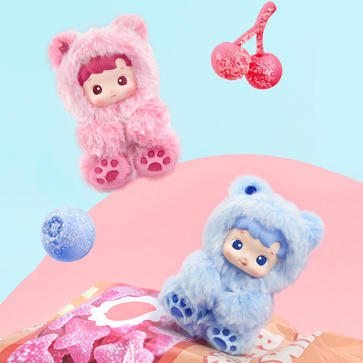 [PREORDER] HACIPUPU Gummy Bear Series-Vinyl Plush Pendant Blind Box