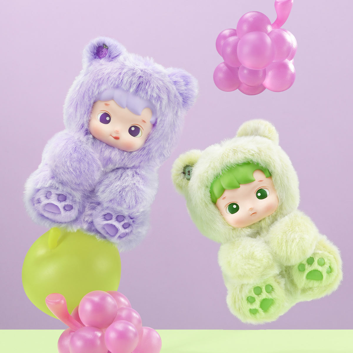 POP MART HACIPUPU Gummy Bear Series-Vinyl Plush Pendant Blind Box