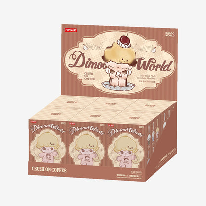 POPMART DIMOO Crush on Coffee Series-Soft-faced Plush Keychain Blind Box