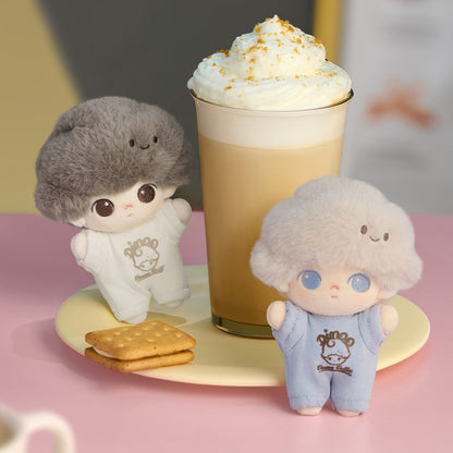 POPMART DIMOO Crush on Coffee Series-Soft-faced Plush Keychain Blind Box