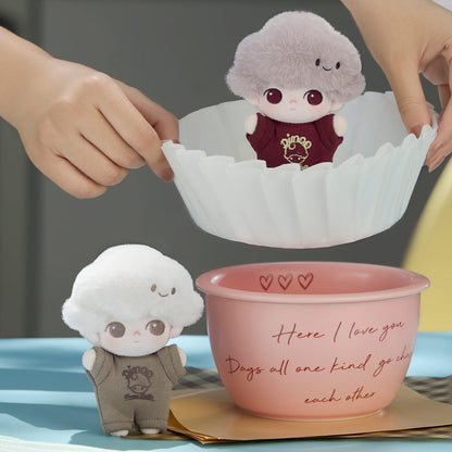 POPMART DIMOO Crush on Coffee Series-Soft-faced Plush Keychain Blind Box