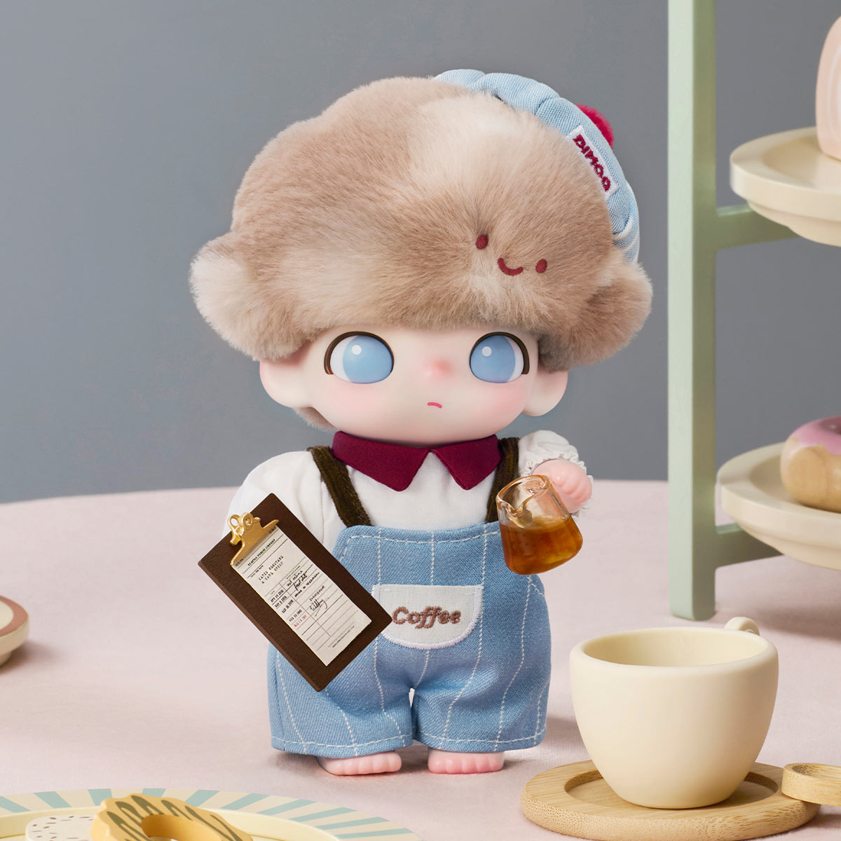 POPMART DIMOO Crush on Coffee Series-Vinyl Plush Blister Pack