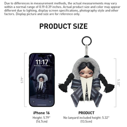 [PREORDER] SKULLPANDA × Wednesday Plush (Nevermore Academy Uniform Version)