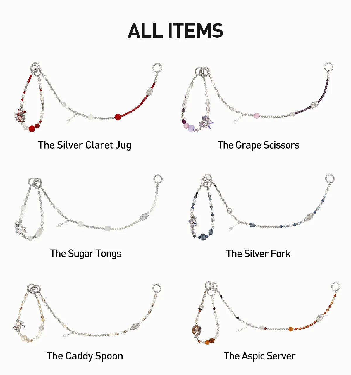 SKULLPANDA The Feast Begins Series Multifunctional Pendant Set