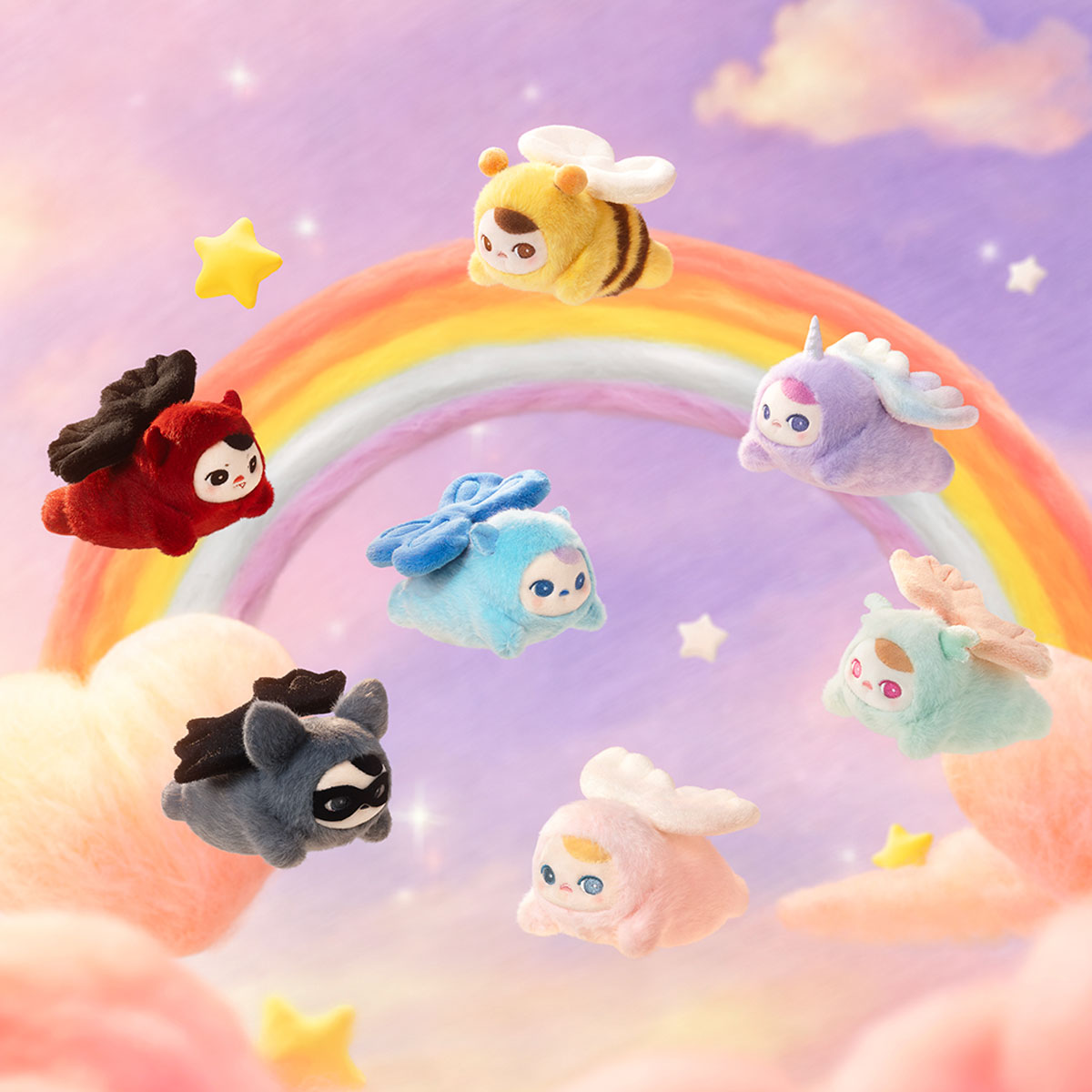 [PREORDER] PUCKY BEANIE FLYING BABIES SERIES - Plush Pendant Blind Box