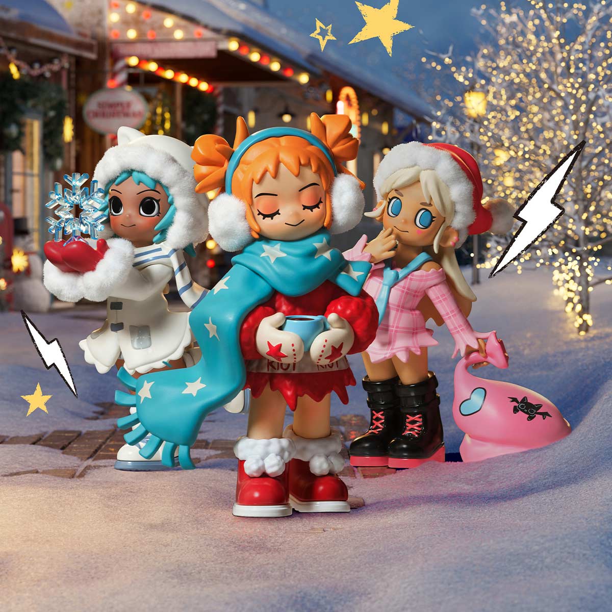 Lil Peach Riot Holiday Mixtape Series Figures