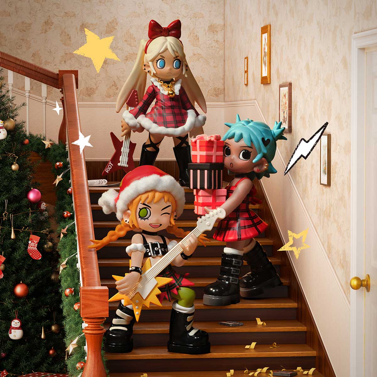 Lil Peach Riot Holiday Mixtape Series Figures