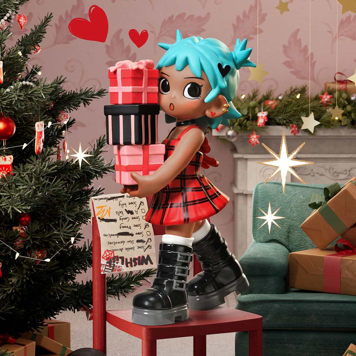 Lil Peach Riot Holiday Mixtape Series Figures