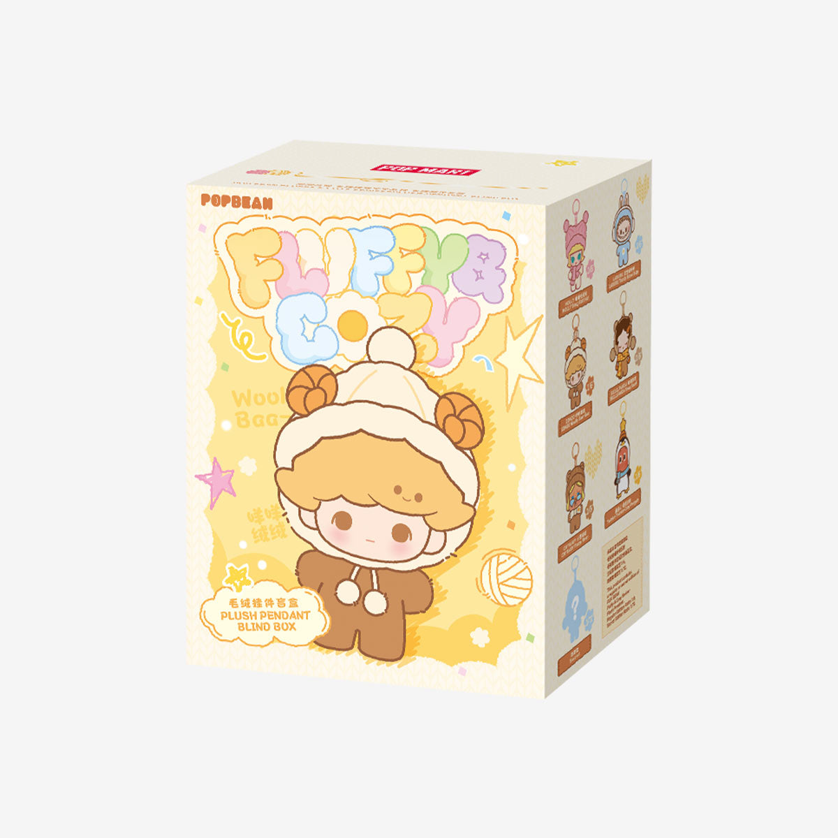 [PREORDER] POP BEAN Fluffy & Cozy Series-Plush Pendant Blind Box