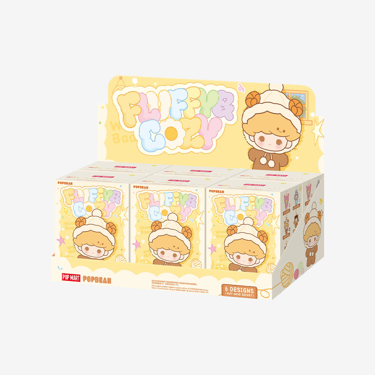 [PREORDER] POP BEAN Fluffy & Cozy Series-Plush Pendant Blind Box