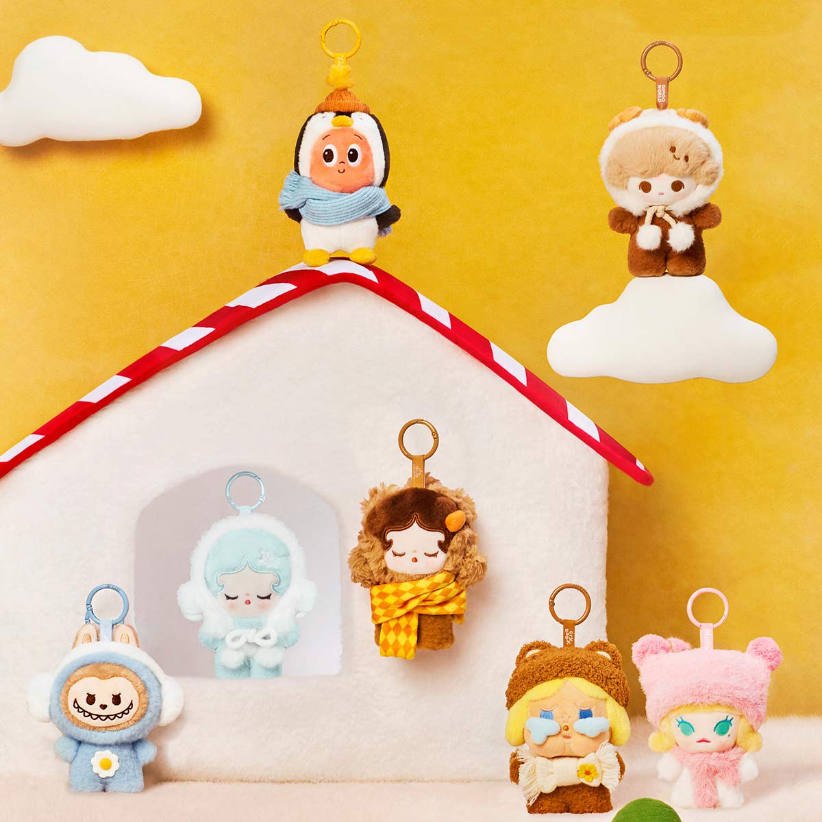 [PREORDER] POP BEAN Fluffy & Cozy Series-Plush Pendant Blind Box
