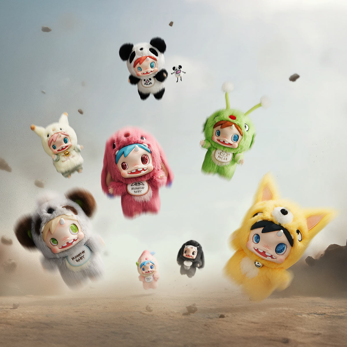 [PREORDER] POLAR-Monster Baby Collection Series Plush Pendant