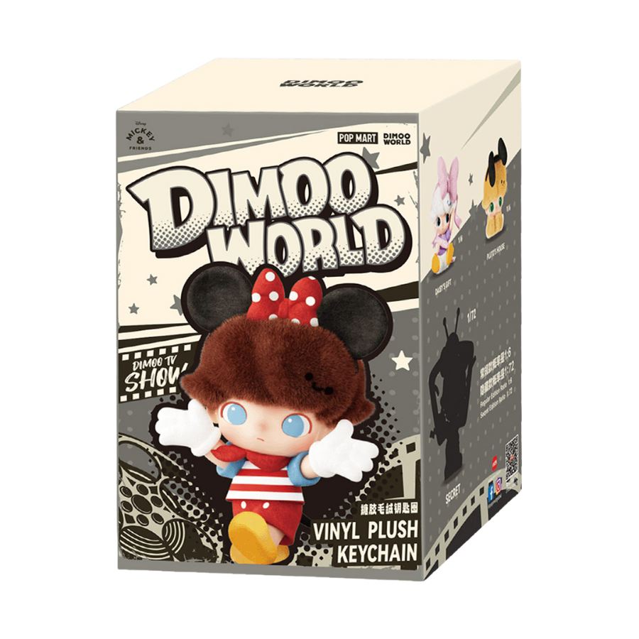 POP MART DIMOO WORLD × DISNEY Vinyl Plush Keychain Blind Box