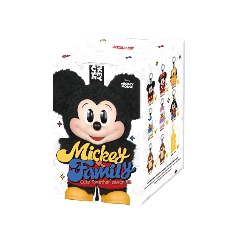POP MART Mickey Family Cute Together Keychain Blind Box