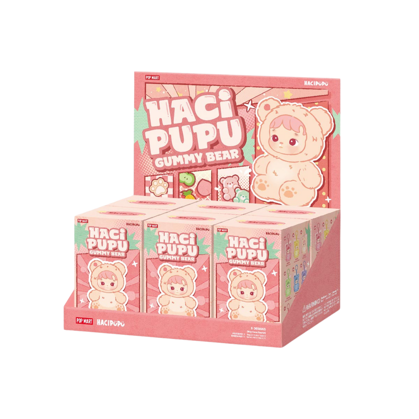 POP MART HACIPUPU Gummy Bear Series-Vinyl Plush Pendant Blind Box