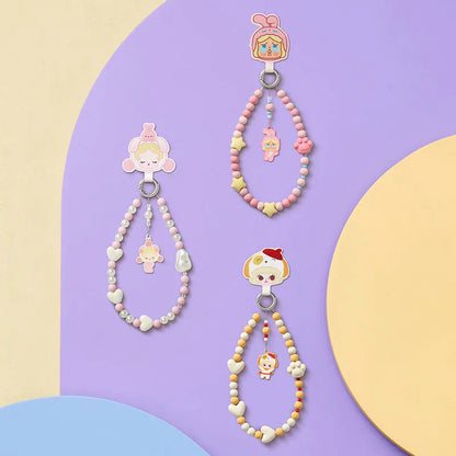 POPMART POP BEAN Pajamas Party mobile phone chain