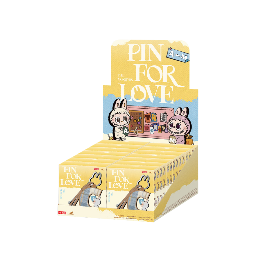 THE MONSTERS Pin for Love Series- Letter Pendant Blind Box (A-M)