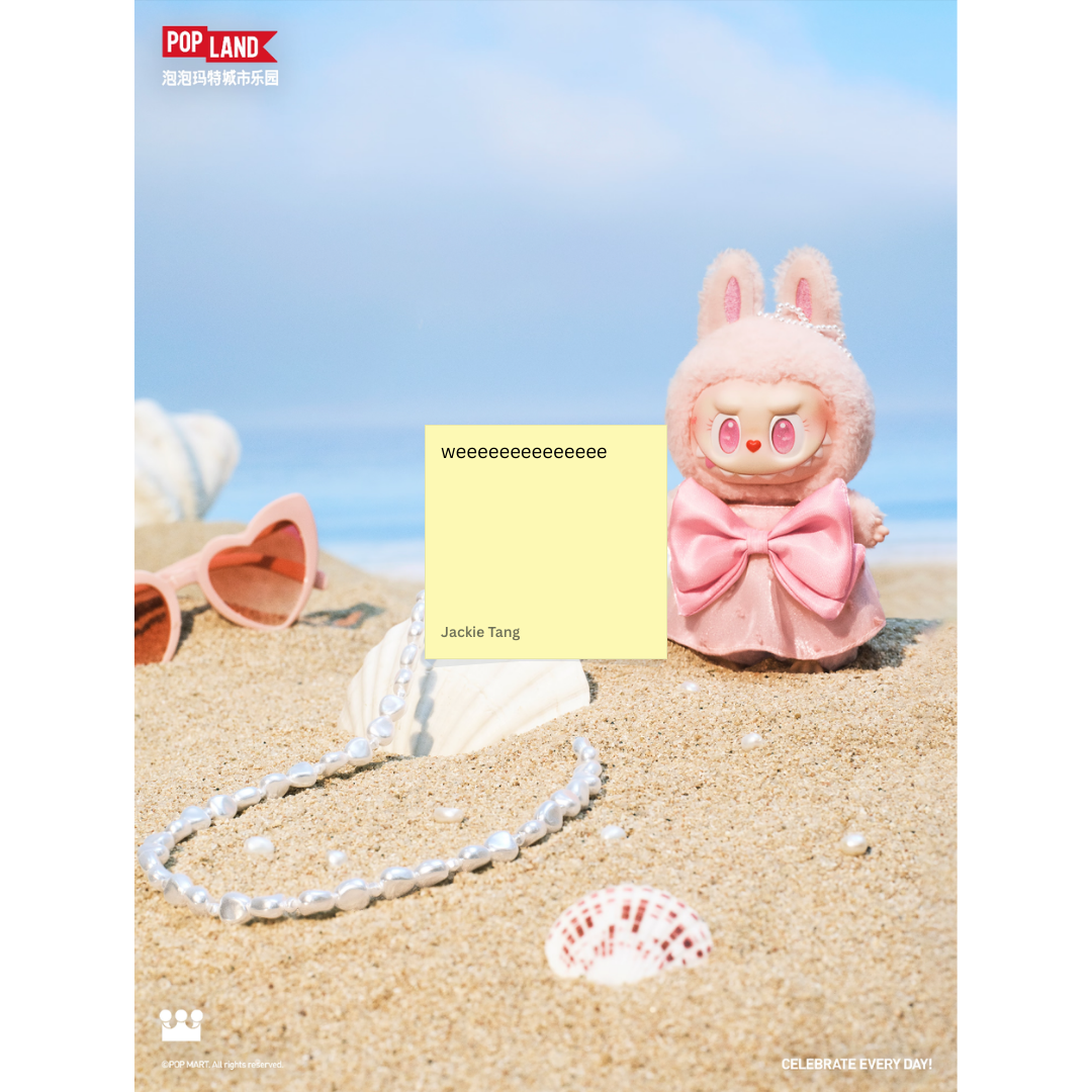 [PREORDER] THE MONSTERS Mokoko Jumping into Summer Vinyl Plush Pendant