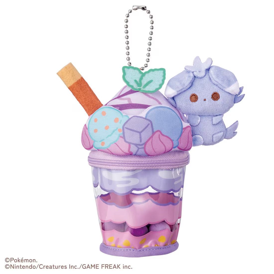 [PREORDER] Pokemon Pokepeace Espurr Blueberry Parfait Plush Charm
