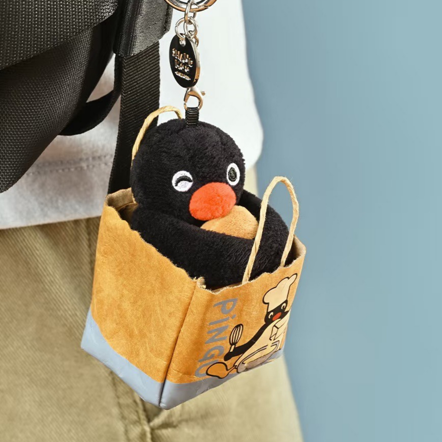 SHANDMOO Pingu - Bakery Series Paper Bread Bag Pendant Plush