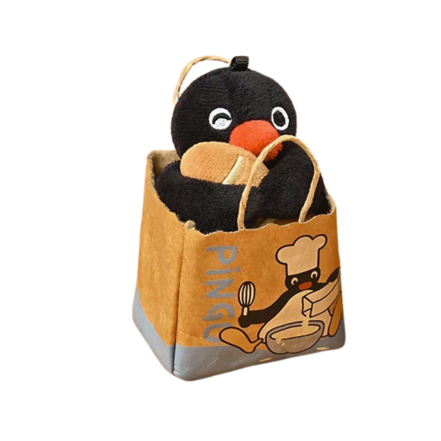 SHANDMOO Pingu - Bakery Series Paper Bread Bag Pendant Plush