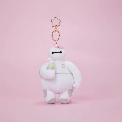 DISNEY JP Sakura Stitch & Winnie the Pooh Plush Keychain