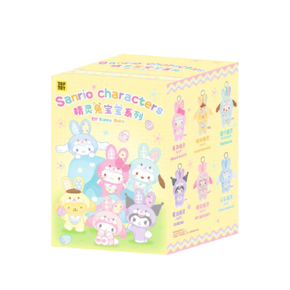 SANRIO CHARACTERS Elf Bunny Baby Vinyl Plush Keychains Blind Box