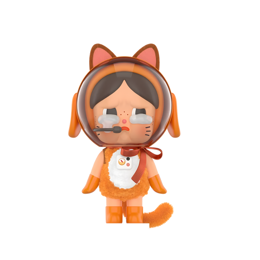 POP MART - Crybaby Space Cat Figurine-Orange