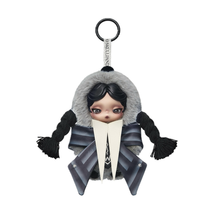 [PREORDER] SKULLPANDA × Wednesday Plush (Nevermore Academy Uniform Version)
