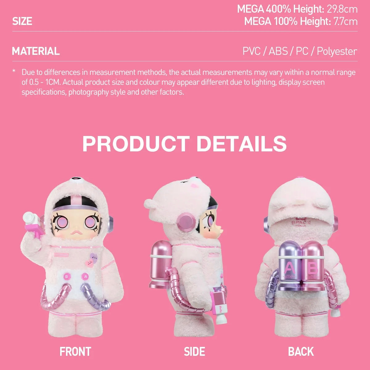 MEGA SPACE MOLLY 400%+100% Sweet Messages Bear