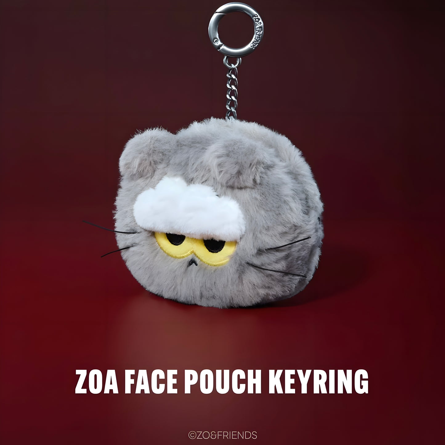 LINE FRIENDS ZO&FRIENDS ZOA Face Pouch Keyring