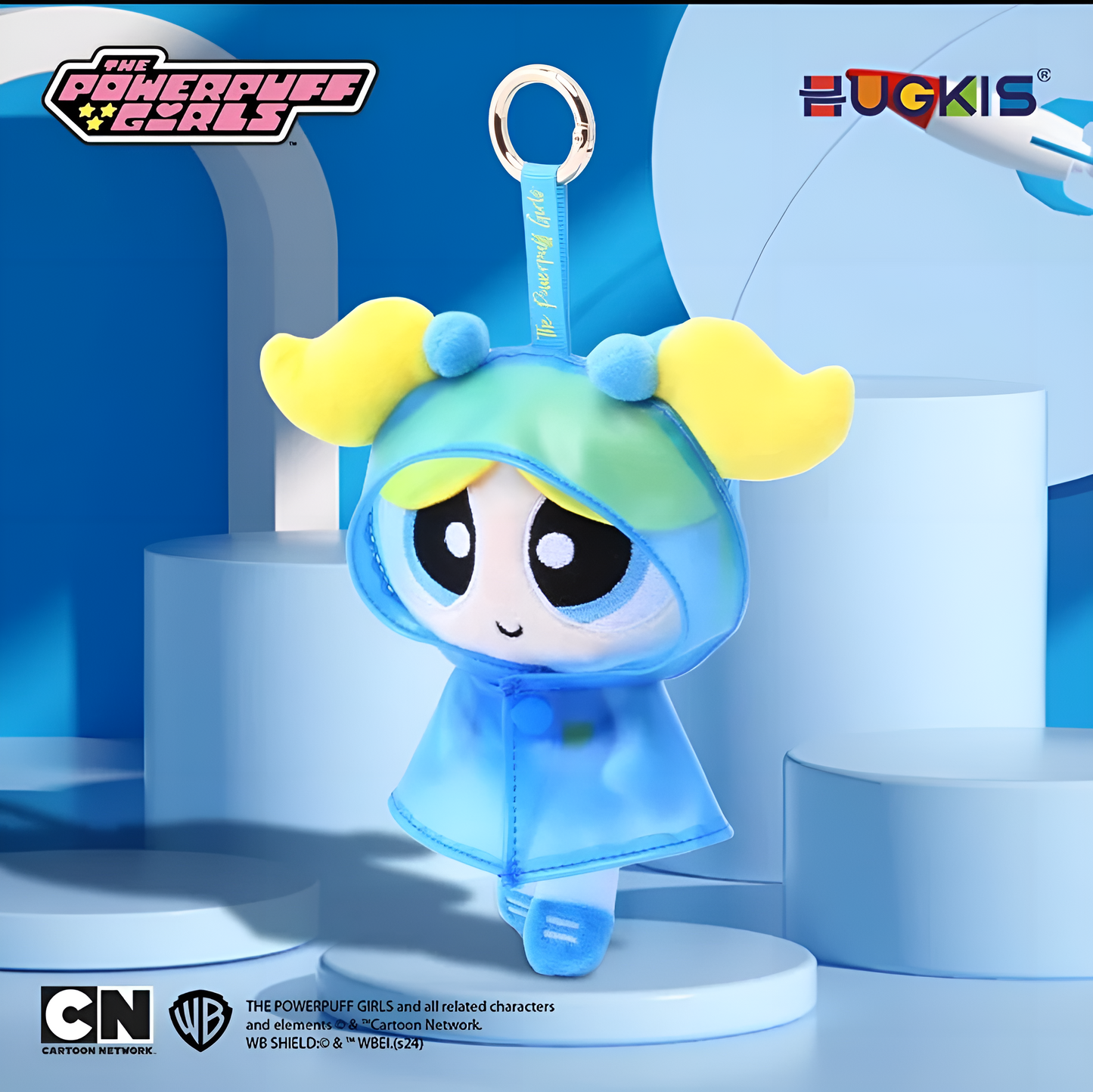 HUGKIS The Powerpuff Girls Rain Coat Series Pendant Plush