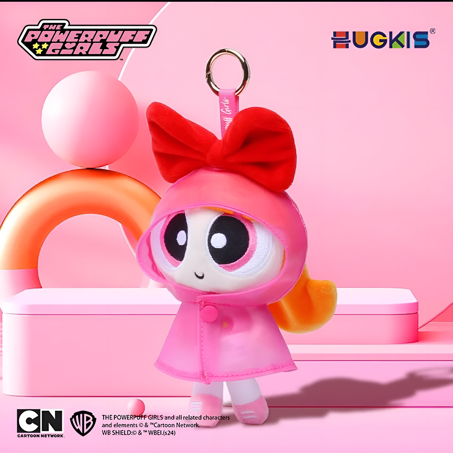 HUGKIS The Powerpuff Girls Rain Coat Series Pendant Plush