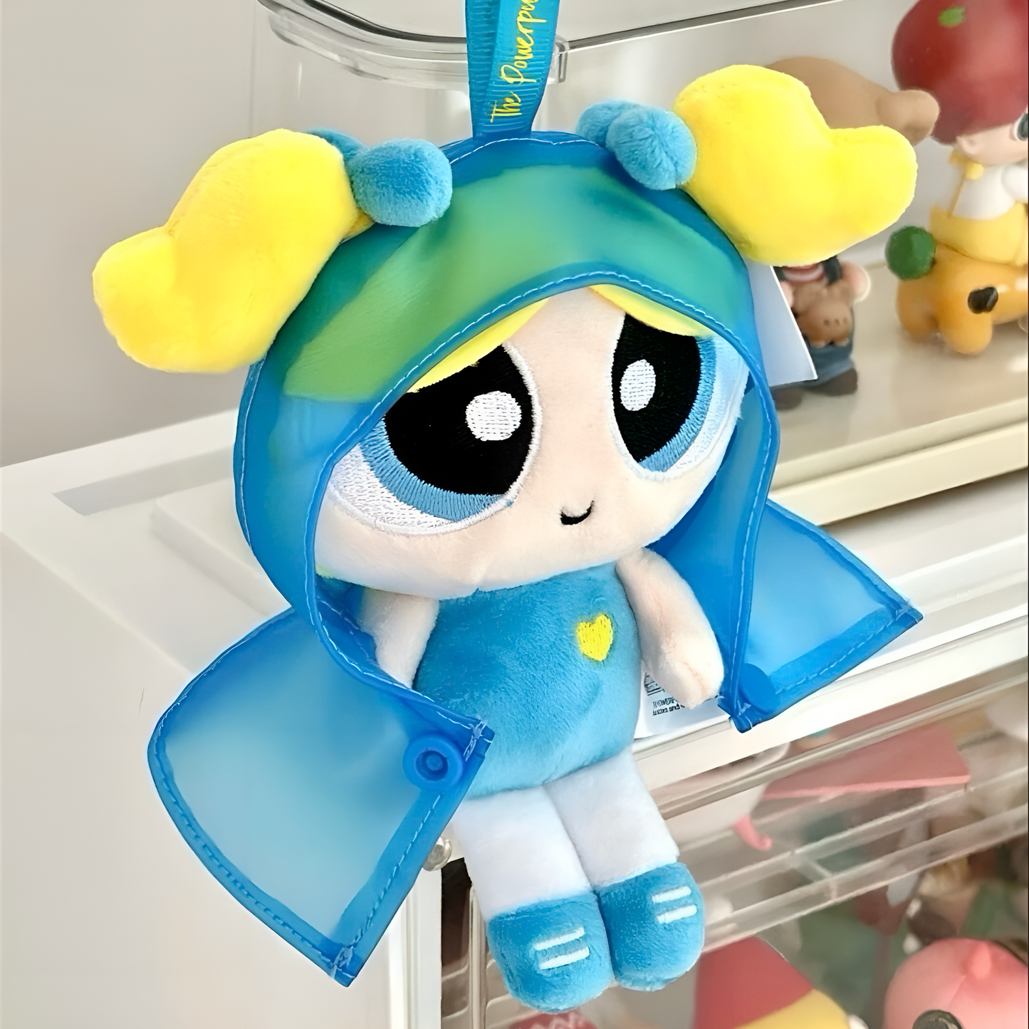 HUGKIS The Powerpuff Girls Rain Coat Series Pendant Plush