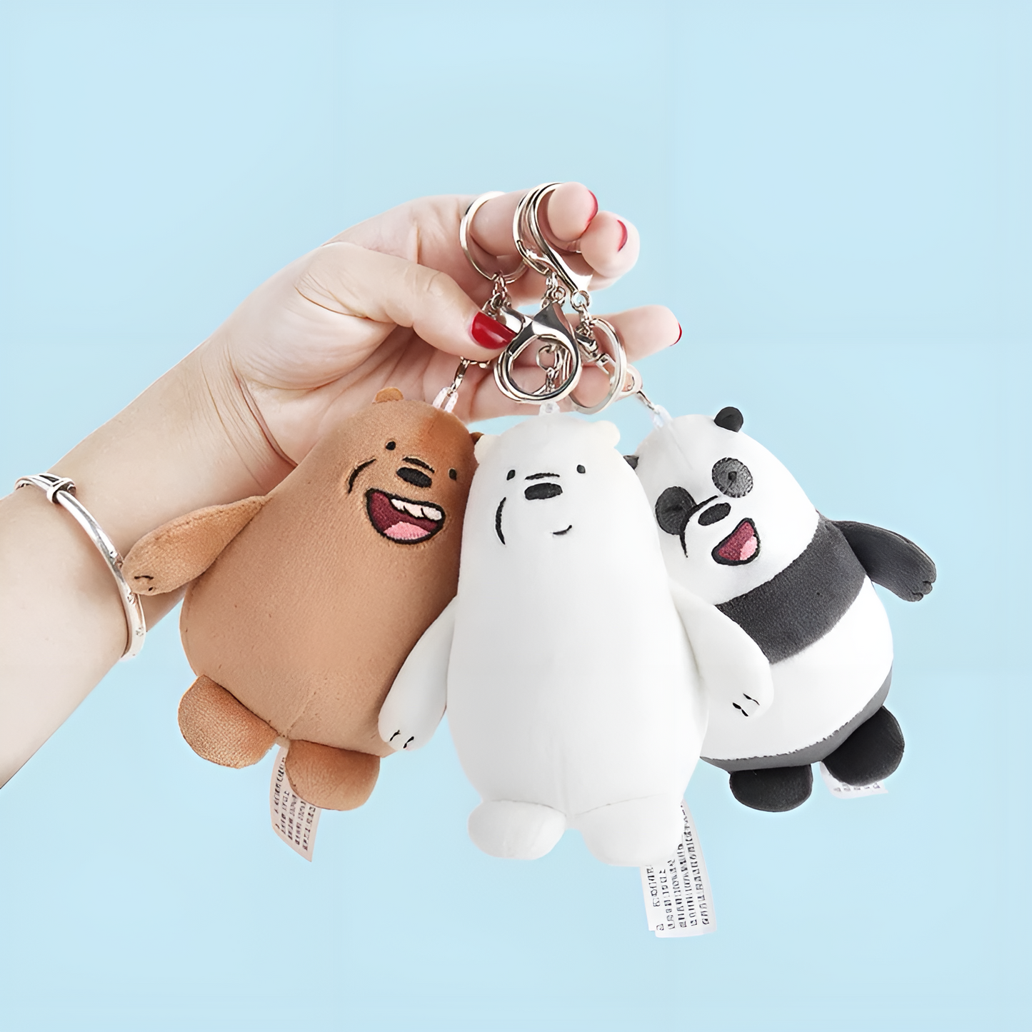 HUGKIS We Bare Bears Pendant Plush