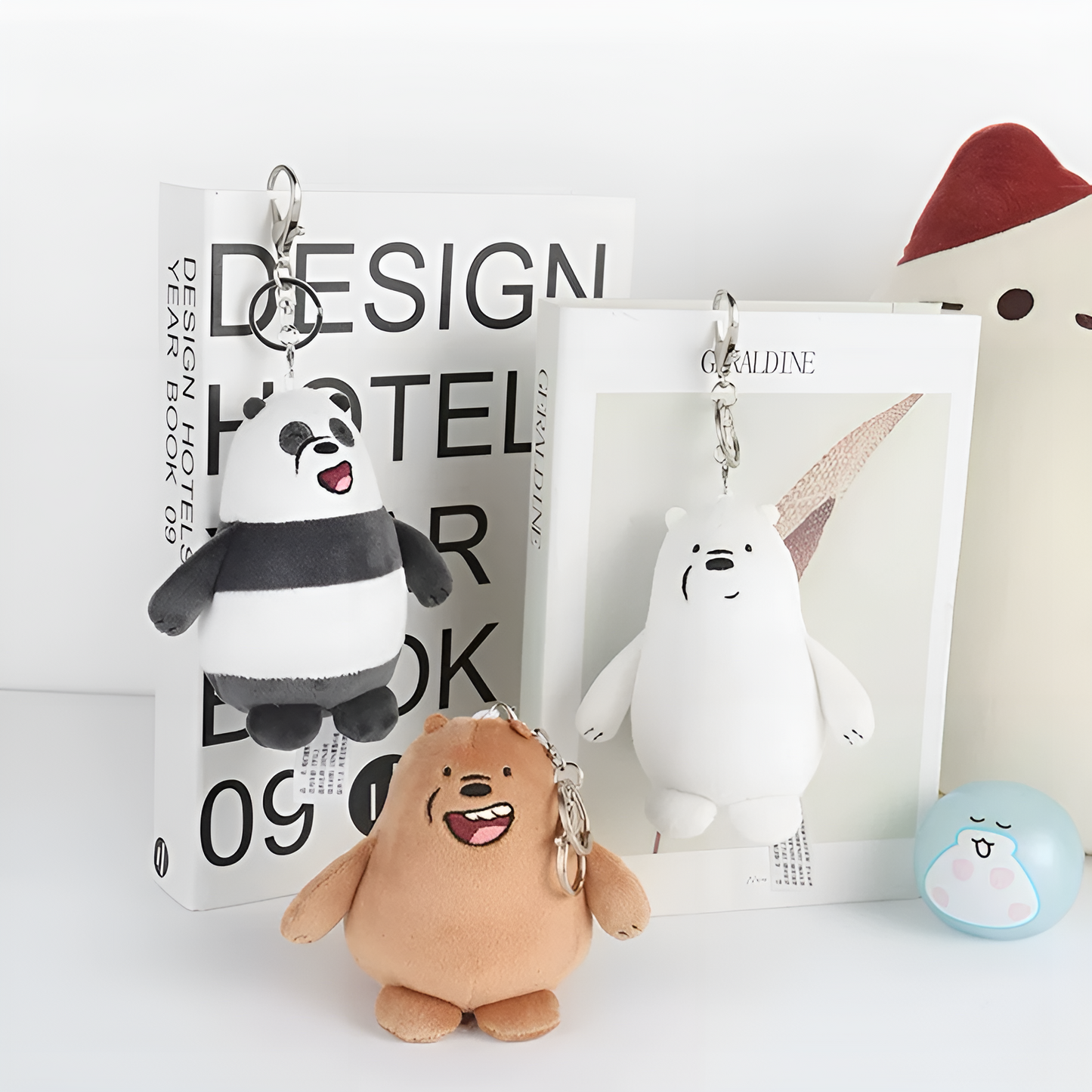 HUGKIS We Bare Bears Pendant Plush