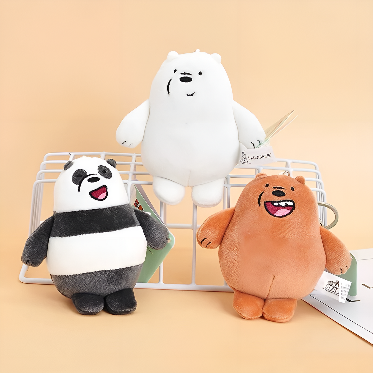 HUGKIS We Bare Bears Pendant Plush