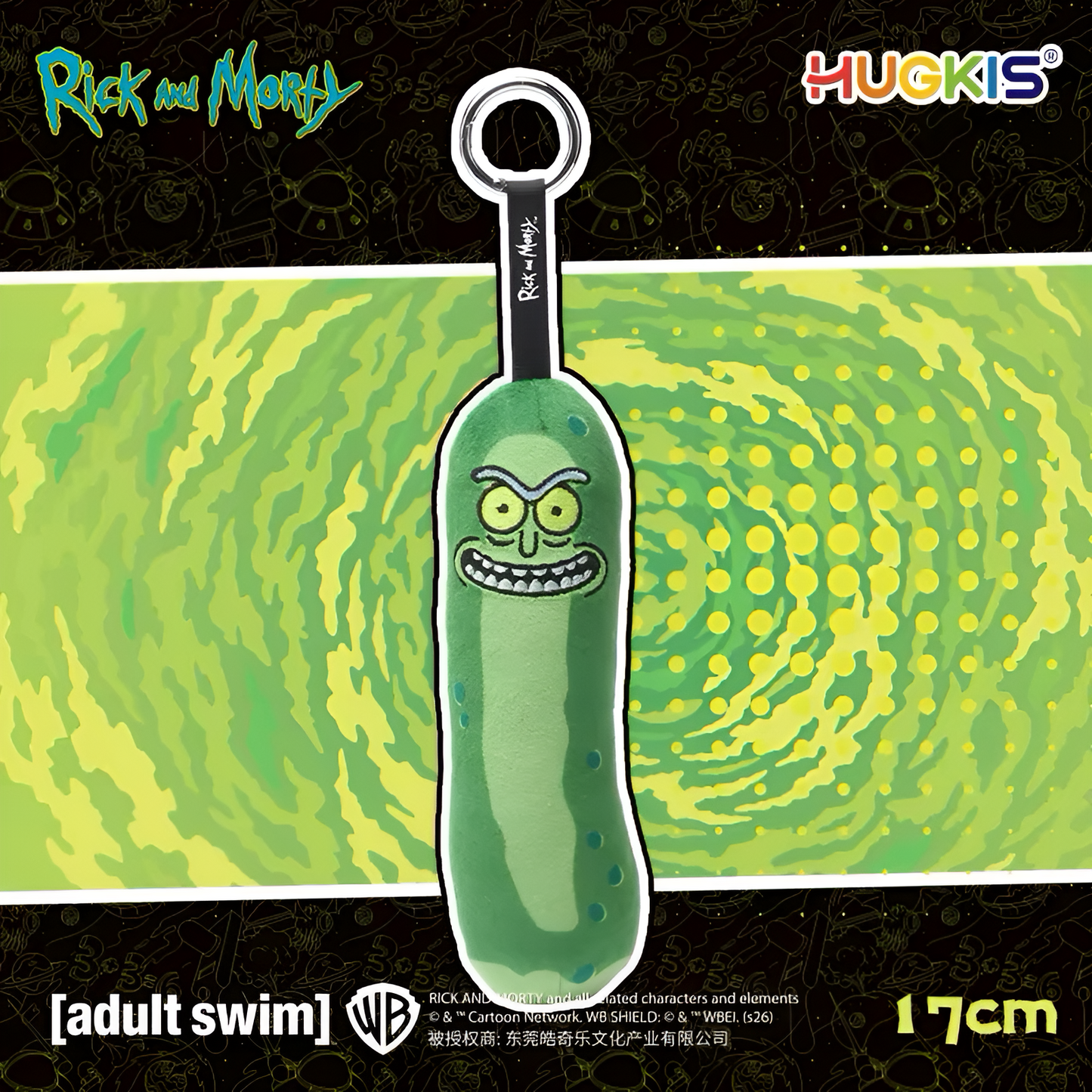HUGKIS x Adult Swim Rick and Morty Pendant Plush