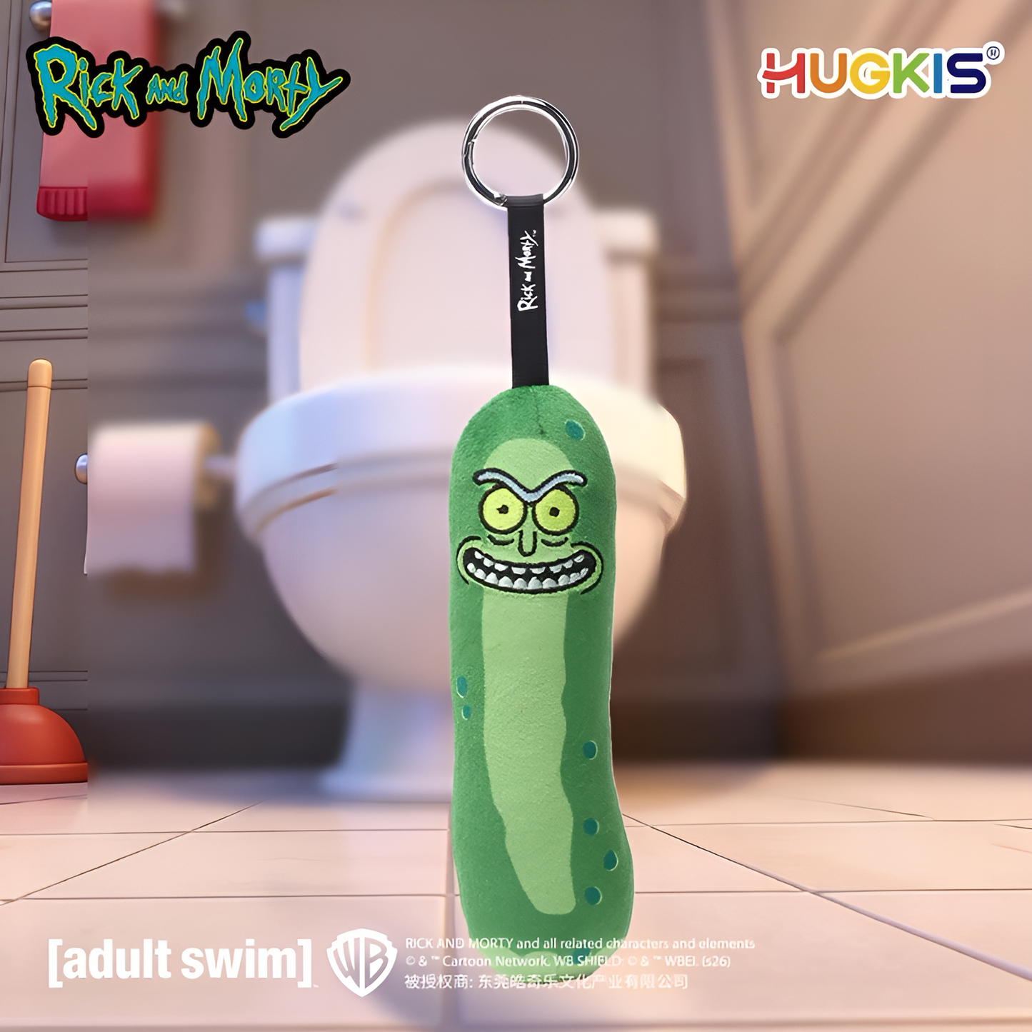 HUGKIS x Adult Swim Rick and Morty Pendant Plush