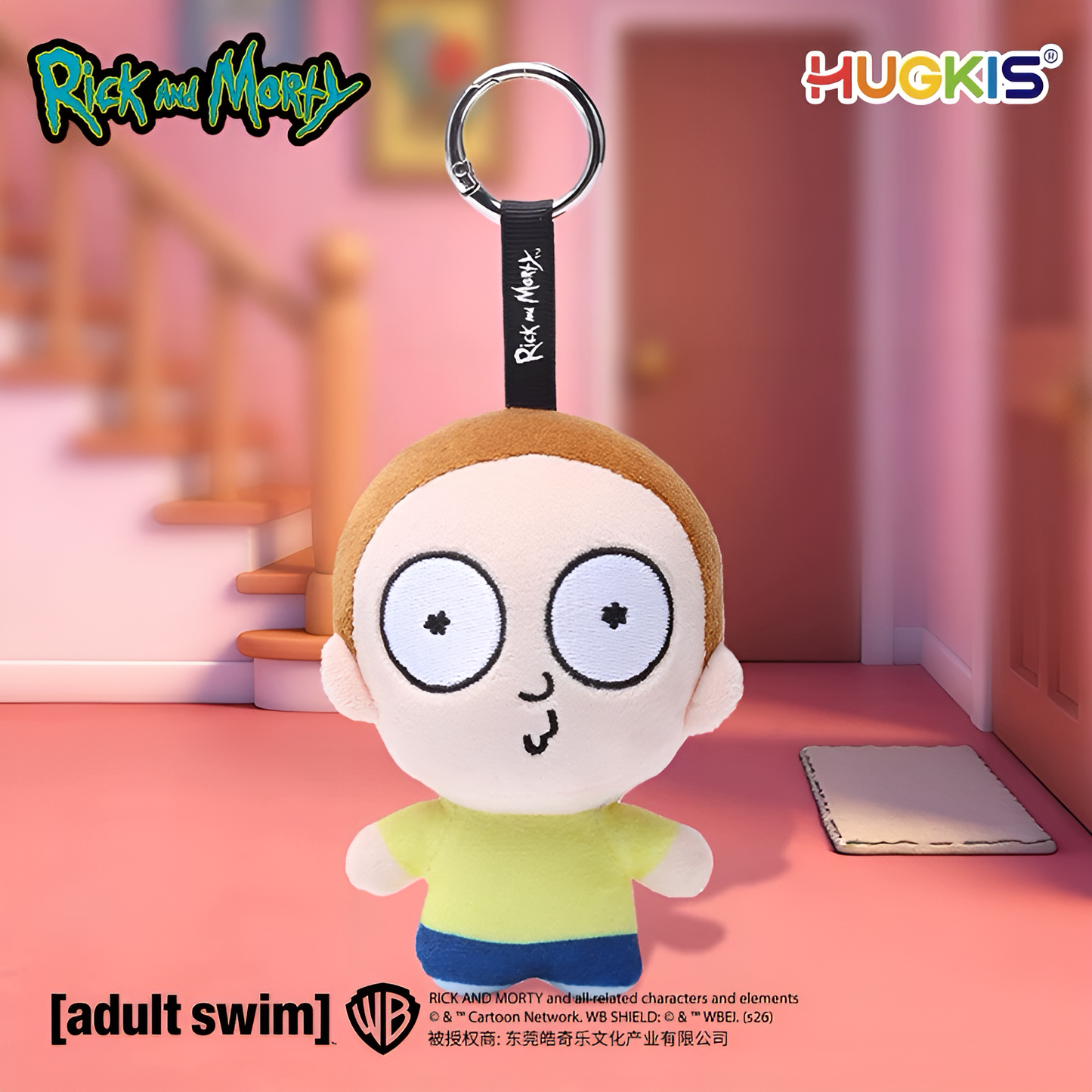 HUGKIS x Adult Swim Rick and Morty Pendant Plush