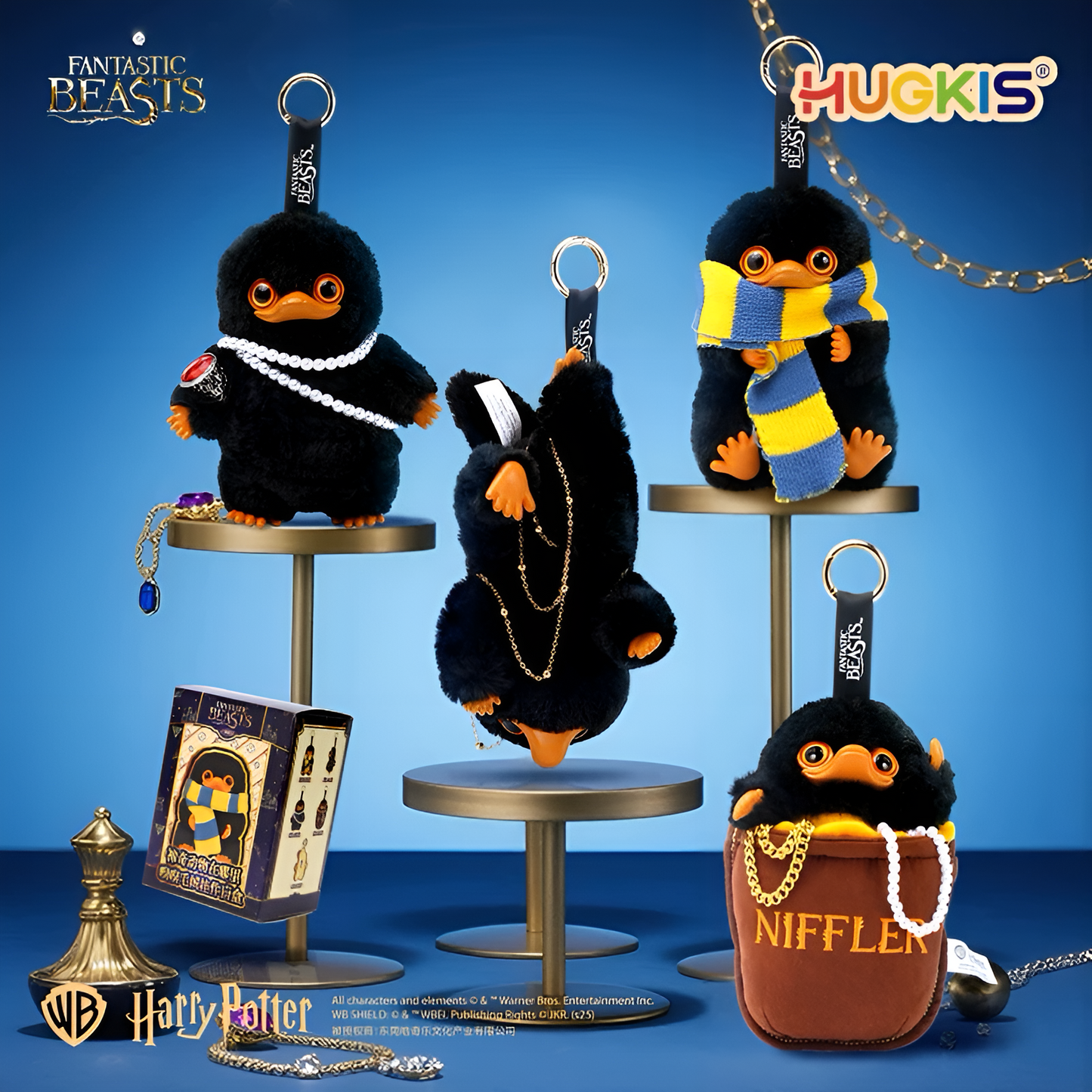 HUGKIS Harry Potter Fantastic Beasts Niffler Series Pendant Plush Blind Box