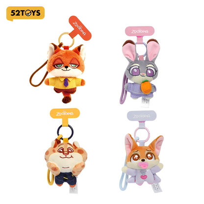 52 TOYS Zootopia Cute Crew Plush Phone Strap Blind Box