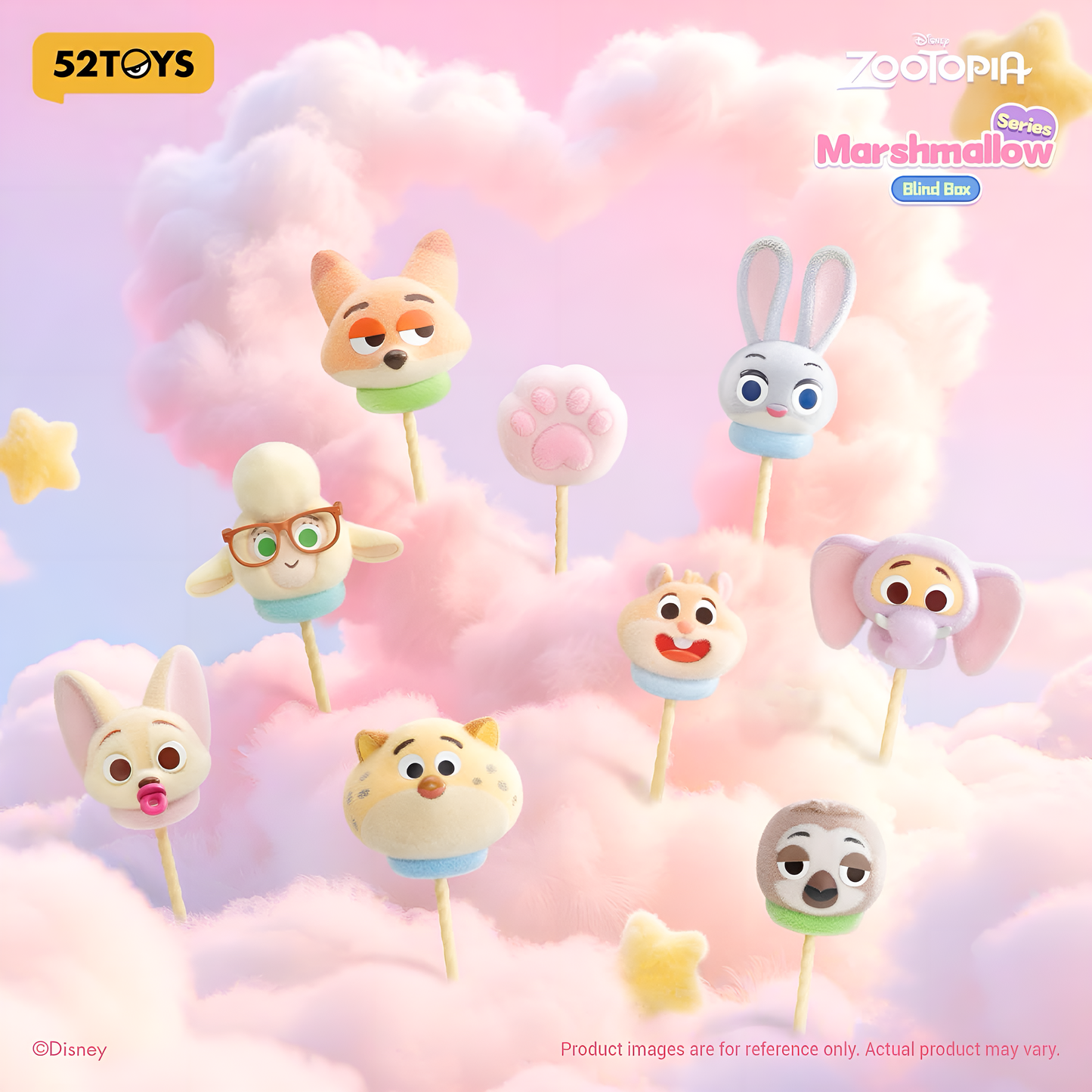 52 TOYS Zootopia Marshmallow Series Figures Blind Box