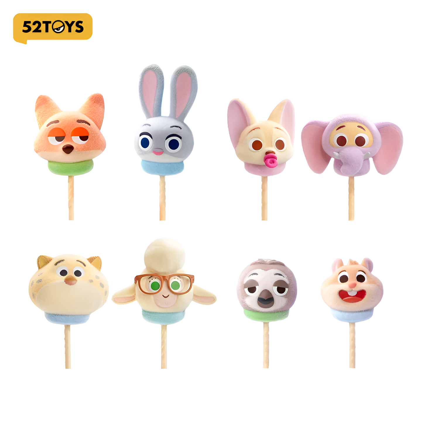 52 TOYS Zootopia Marshmallow Series Figures Blind Box