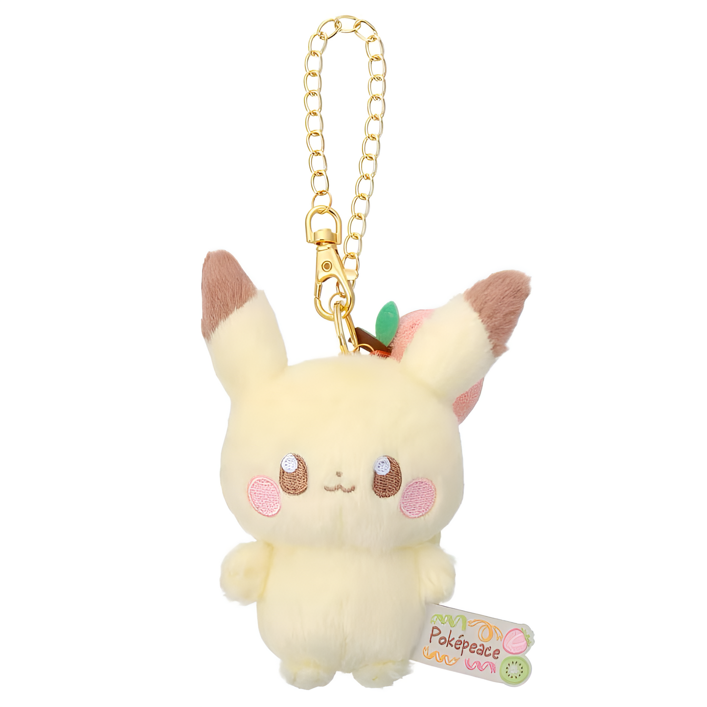 PokePeace Plush Mascot with Chain (Colorful Ver.) Pikachu
