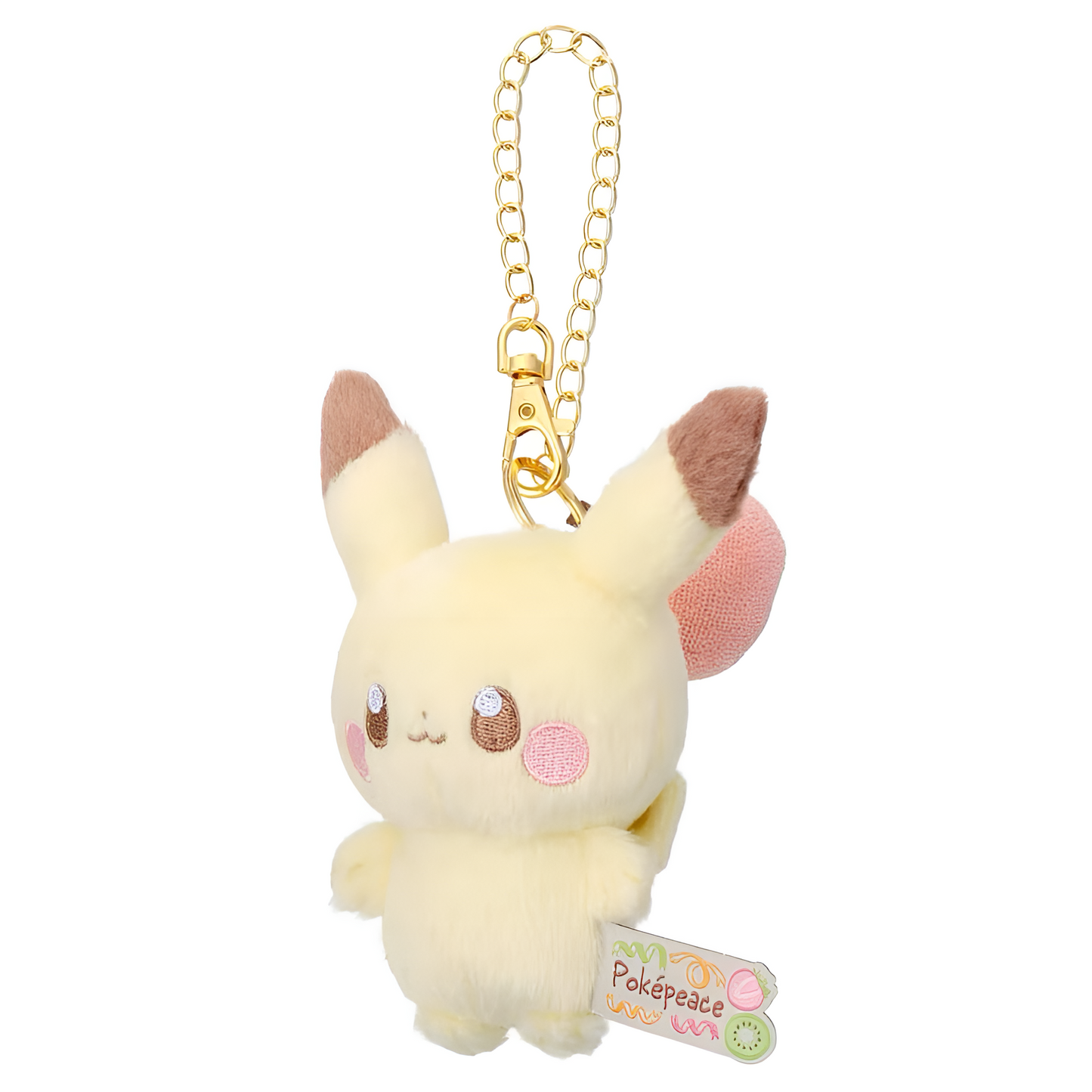 PokePeace Plush Mascot with Chain (Colorful Ver.) Pikachu
