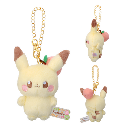 PokePeace Plush Mascot with Chain (Colorful Ver.) Pikachu