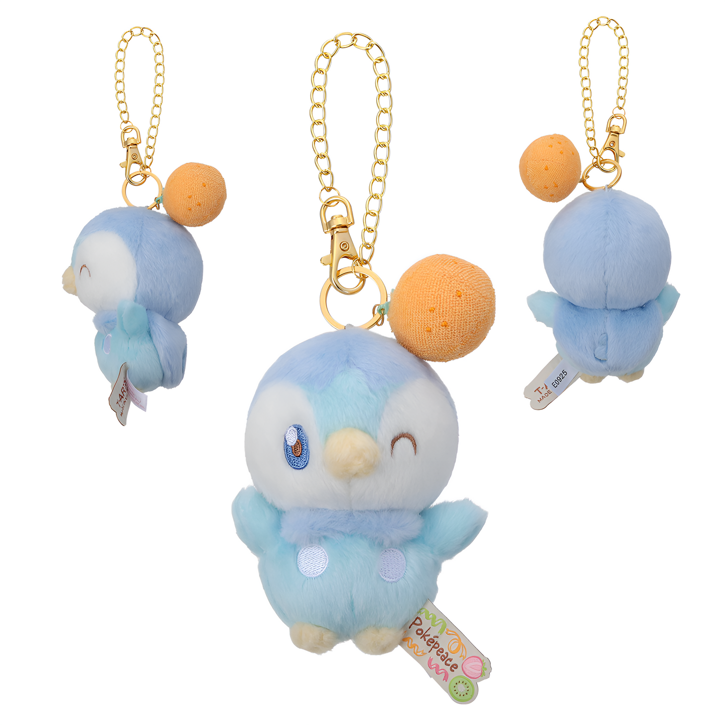 PokePeace Plush Mascot with Chain (Colorful Ver.) Piplup